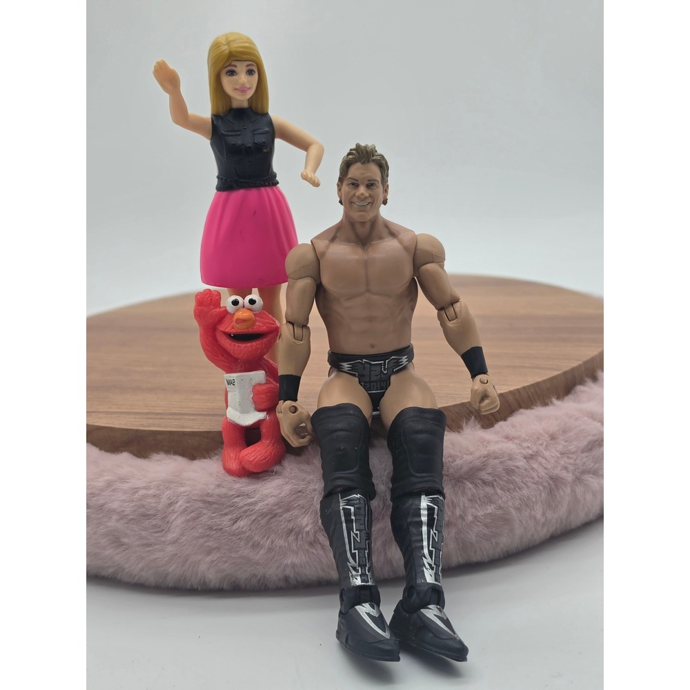 WWE 2012 Chris Jericho Elmo Family Toy Dollhouse Miniature Scene Lot